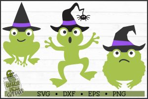 Witch Frogs & Toad SVGs