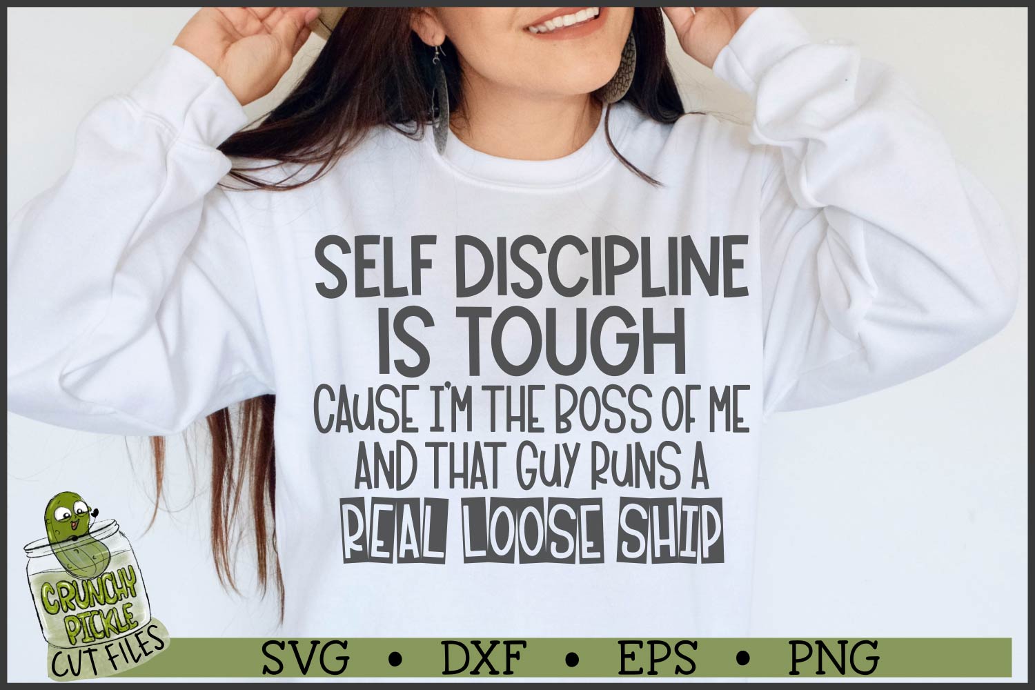 Self Discipline Funny SVG File