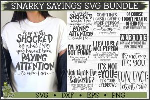Sarcastic Sayings SVG Bundle Vol 1