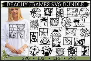Beachy Frames SVG Bundle