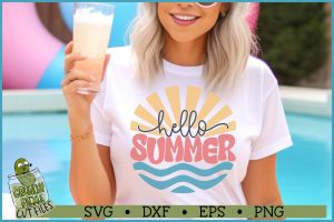 Hello Summer Sun SVG File