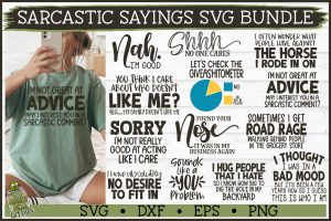 Sarcastic Sayings SVG Bundle Vol 2