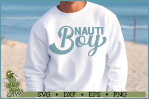 Summer Sayings Nauti Boy SVG File