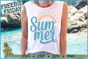 Summer Sun SVG File