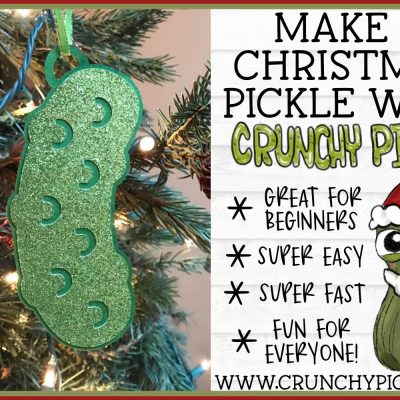 Make a quick and easy Christmas pickle ornament for your tree