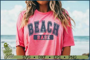 Varsity Beach Babe SVG File