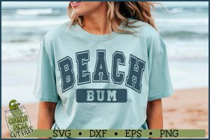 Varsity Beach Bum SVG File