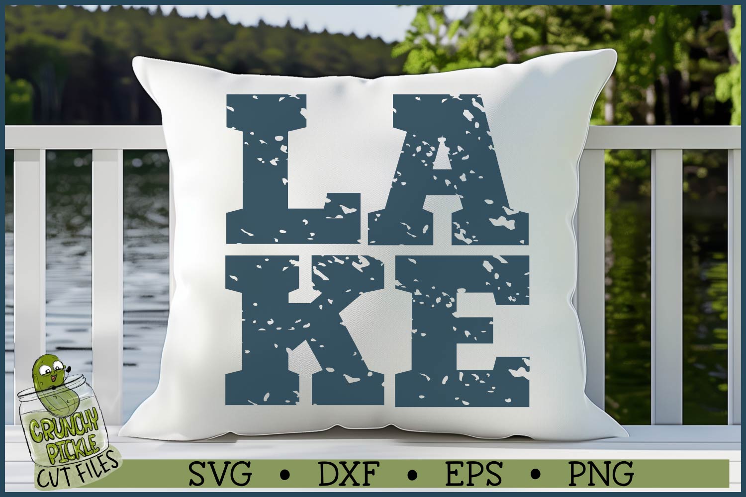 Distressed Lake SVG File