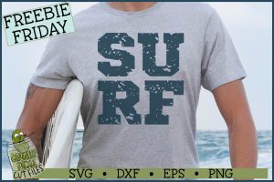 Distressed Surf SVG File