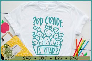 3rd Grade is Sharp SVG File