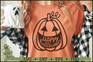 Happy Halloween Pumpkin SVG File