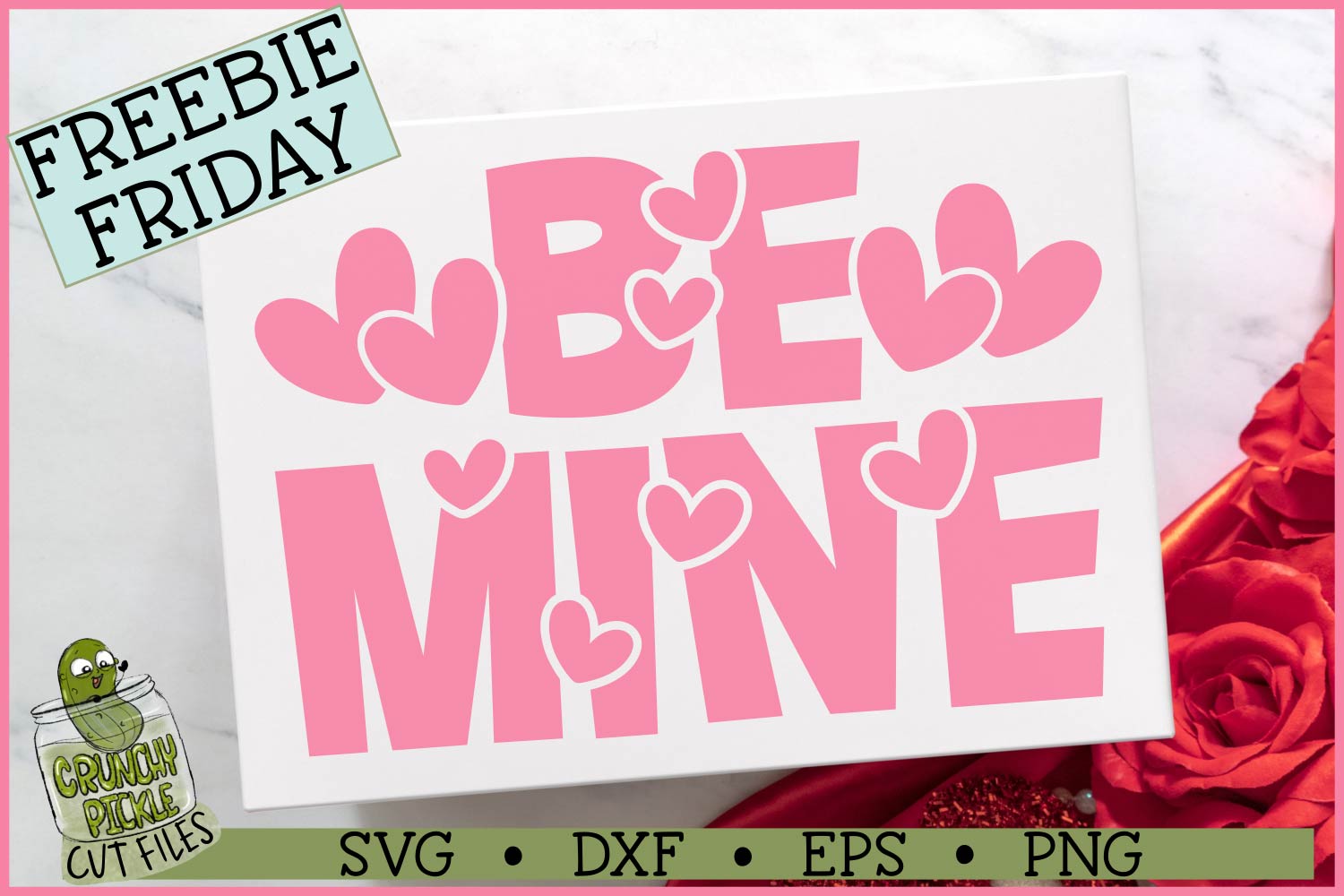 Be Mine Hearts SVG File