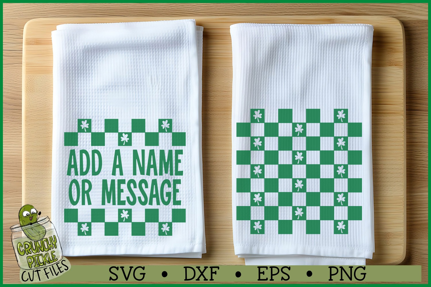 Shamrock Checkerboard SVG File - Image 3