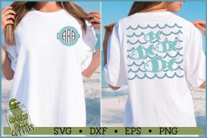 Fish Waves SVG File