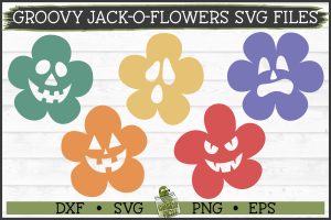 Groovy Jack-O-Flowers SVG Files