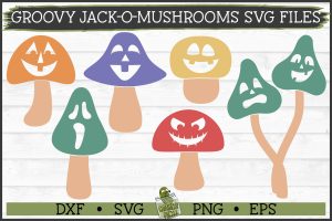 Groovy Jack-O-Mushrooms SVG Files
