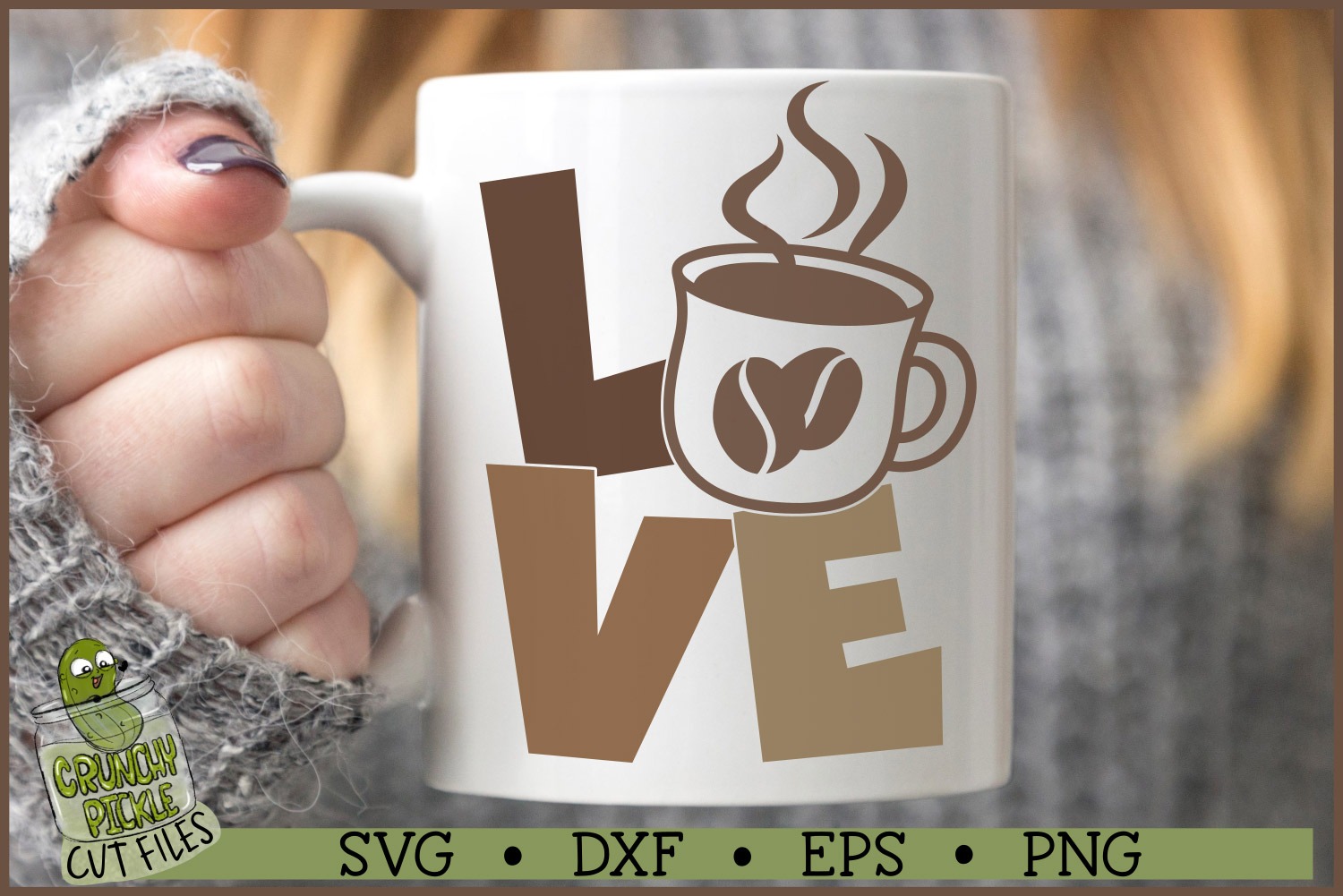 Love Coffee Cup SVG File