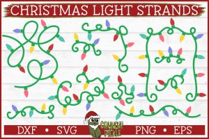 Christmas Light Strands SVG File