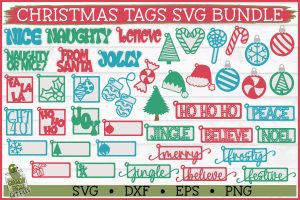 Christmas Tags SVG Bundle