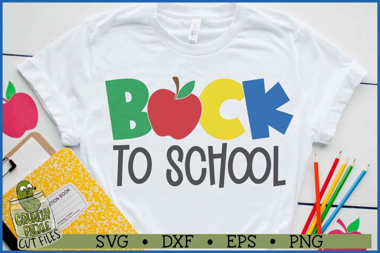 Back To School Apple SVG File - Image 2