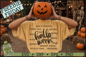 Halloween Words SVG File